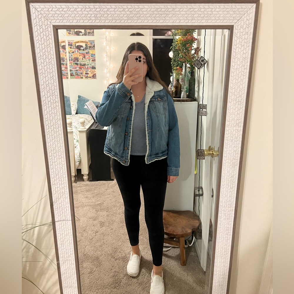 Fur Lined Denim Jacket